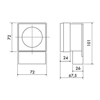 INTERR.ORARIO 72X72MM GIORN.DIGIT.230V ON/OFF - PERRY ELECTRIC 1IO0012D15 product photo Photo 03 3XL
