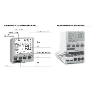INTERRUTTORE ORARIO ASTRONOMICO ASTROLUXTIME, GIORNALIERO SETTIMANALE, 2 DIN 1 CONTATTO - PERRY ELECTRIC 1IO4091 product photo Photo 02 3XL
