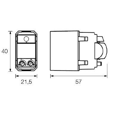 LAMPADA LED SEGNAPASSO NOTTURNA E DI EMERGENZA 1 MODULO CIVILE UNIVERSALE 20 LUMEN 2H - PERRY ELECTRIC 1LE001 product photo Photo 06 3XL