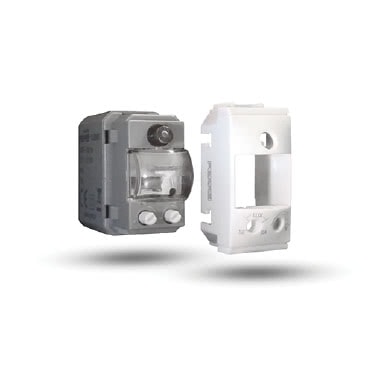 LAMPADA LED SEGNAPASSO NOTTURNA E DI EMERGENZA 1 MODULO CIVILE UNIVERSALE 20 LUMEN 2H - PERRY ELECTRIC 1LE001 product photo Photo 02 3XL