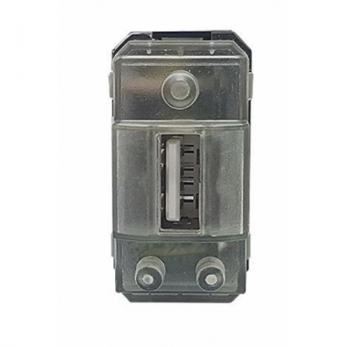 CARICABATTERIA PRESA DI ALIMENTAZIONE USB 2,4A 1 MODULO CIVILE UNIVERSALE COMPATIBILE - PERRY ELECTRIC 1MCUSB001 product photo Photo 01 3XL