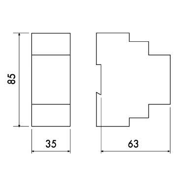 MULTIMETRO MONOFASE 30A 2 DIN - PERRY ELECTRIC 1SDSD05MM/2 - PERRY ELECTRIC 1SDSD05MM/2 product photo Photo 02 3XL