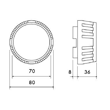 SUONERIA SQUILLANTE PARETE/SEMINCASSO 230V - PERRY ELECTRIC 1SU4351 product photo Photo 02 3XL