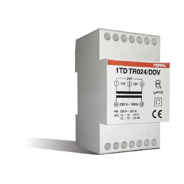 TRASF.MODUL. 24VA 230 12-12-24V - PERRY ELECTRIC 1TDTR024/DDV - PERRY ELECTRIC 1TDTR024/DDV - PERRY ELECTRIC 1TDTR024/DDV product photo Photo 01 3XL