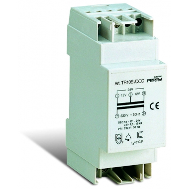 TRASFORMATORE 10VA SERVIZIO INTERMITTENTE BIANCO 230 4-8-12V - PERRY ELECTRIC 1TDTR10SI/QOD product photo Photo 02 3XL