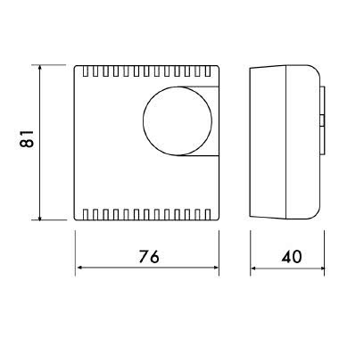 TERMOSTATO AD ESPANSIONE DI GAS DA PARETE CON SPIA E COMANDO ON/OFF BIANCO - PERRY ELECTRIC 1TGTEG132 product photo Photo 03 3XL