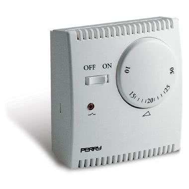 TERMOSTATO AD ESPANSIONE DI GAS DA PARETE CON SPIA E COMANDO ON/OFF BIANCO - PERRY ELECTRIC 1TGTEG132 product photo Photo 04 3XL