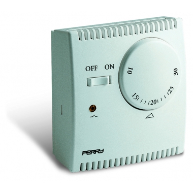 TERMOSTATO AD ESPANSIONE DI GAS DA PARETE CON SPIA E COMANDO ON/OFF BIANCO - PERRY ELECTRIC 1TGTEG132 product photo Photo 02 3XL