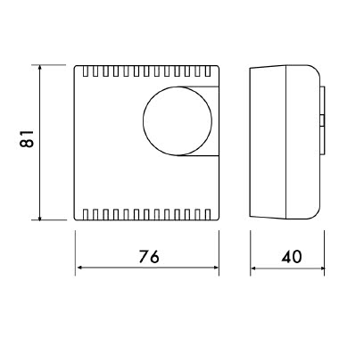 TERMOSTATO AD ESPANSIONE DI GAS DA PARETE CON SPIA E COMANDO ESTATE/ INVERNO - PERRY ELECTRIC 1TGTEG136 product photo Photo 02 3XL