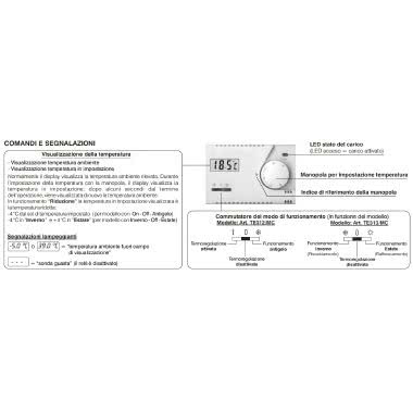 TERMOSTATO ELETTRONICO INCASSO LCD EST-OFF-INV 230V - PERRY ELECTRIC 1TITE313/MC - PERRY ELECTRIC 1TITE313/MC product photo Photo 02 3XL