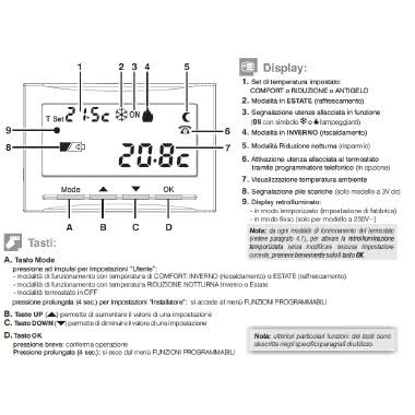 TERMOSTATO DIGITALE DA INCASSO UNIVERSALE 3 MODULI A BATTERIE BIANCO - PERRY ELECTRIC 1TITE540 product photo Photo 03 3XL