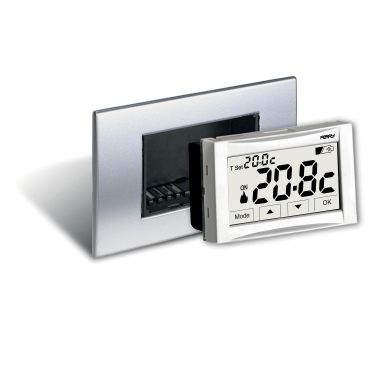 TERMOSTATO DIGITALE A BATTERIE BIANCO MOON SOFT TOUCH INCASSO PERRY - PERRY ELECTRIC 1TITE542 product photo Photo 01 3XL