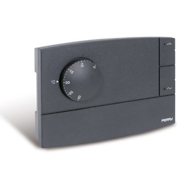 Perry 1TPTE500A serie Zefiro Termostato da parete elettronico con spia, antracite 230V, Dimensioni (LxPxH) 120 x 27.5 x 81 - PERRY ELECTRIC 1TPTE500A product photo Photo 01 3XL