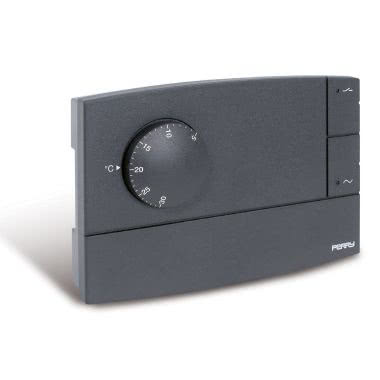 Perry 1TPTE500A serie Zefiro Termostato da parete elettronico con spia, antracite 230V, Dimensioni (LxPxH) 120 x 27.5 x 81 - PERRY ELECTRIC 1TPTE500A product photo Photo 03 3XL