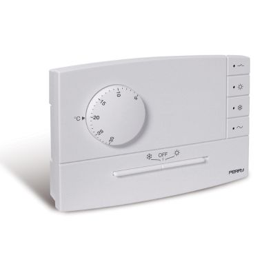 Sesam 1TP TE503B Termostato da parete elettronico, serie Zefiro con spia, Bianco, Dimensioni (LxPxH) 120 x 27.5 x 81 - PERRY ELECTRIC 1TPTE503B product photo Photo 01 3XL