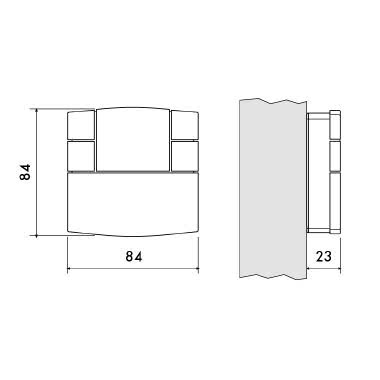 Sesam 1TP TE531B Termostato Da Parete Digitale, 230V 80 X 80, Colore Bianco - PERRY ELECTRIC 1TPTE531B product photo Photo 03 3XL
