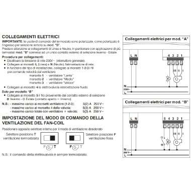 TERMOSTATO ZEFIRO PARETE FANCOIL - PERRY ELECTRIC 1TPTE566B - PERRY ELECTRIC 1TPTE566B - PERRY ELECTRIC 1TPTE566B product photo Photo 02 3XL