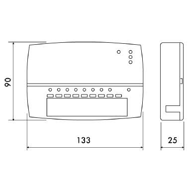 CENTRALINA RADIO DI CONTROLLO UTENZE - PERRY ELECTRIC 1TXCCRX01 product photo Photo 03 3XL
