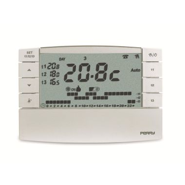 CRONOTERMOSTATO SETTIMANALE RADIO - PERRY ELECTRIC 1TXCRTX05 - PERRY ELECTRIC 1TXCRTX05 - PERRY ELECTRIC 1TXCRTX05 product photo Photo 01 3XL