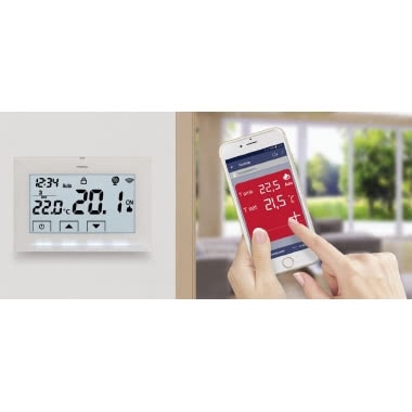 CRONOTERMOSTATO 3VCC WIFI DA PARTE BIANCO - PERRY ELECTRIC 1TXCR029WIFI product photo Photo 02 3XL