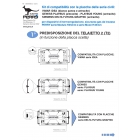 FINITURA X CRONOTERMOSTACI CDS28-29 BIANCO PANNA - PERRY ELECTRIC 1PAF001IP product photo