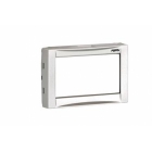 FRONTALINO FINITURA TE542 543 SILVER LUCIDO - PERRY ELECTRIC 1PAFT54243SL product photo