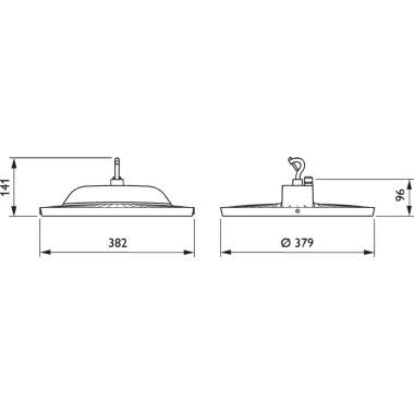 LAMPADA BY120P G3 LED 105S/840 PSU WB GR - PHILIPS - APPARECCHI BY120/105S840 product photo Photo 02 3XL