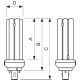MASTER PL-T LAMP.FLUOR.COMP 26/830 GX24D3 2PIN - PHILIPS - LAMPADE PLTCS2683 product photo Photo 03 2XS