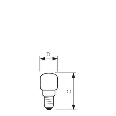 Tubolare per Forni - lampada a incandescenza universale forma tubolare - Classe di efficienza energetica (ELL): E - PHILIPS - LAMPADE 15T22F product photo Photo 03 3XL