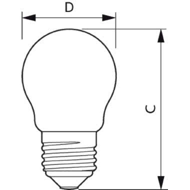 CLA LEDLUSTER ND 4.3-40W E27 827 P45 FR - PHILIPS - LAMPADE INCALUS40 - PHILIPS - LAMPADE INCALUS40 - PHILIPS - LAMPADE INCALUS40 product photo Photo 02 3XL