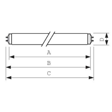 LAMPADA FLUORESCENTE LINEARE RAPID START 65W/33 G13 - PHILIPS - LAMPADE M6533 product photo Photo 03 3XL