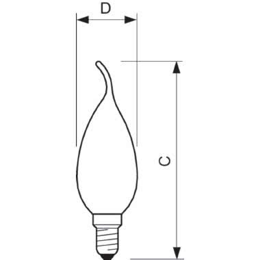 LED FILAMENT 25W E14 WW BA35 CL ND 1CT - PHILIPS - LAMPADE PHILEDVEN25E14 product photo Photo 03 3XL