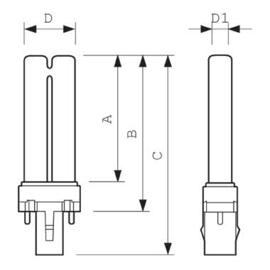 LANMP.FLUOR.COMP.9W/830 G23 2 PIN - PHILIPS - LAMPADE PL983 product photo Photo 03 3XL