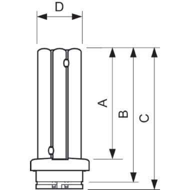 LAMPADA FLUORESCENTE COMPATTA14W/830 4 PIN MASTER PL-R ECO - PHILIPS - LAMPADE PLRECO14834P product photo Photo 03 3XL