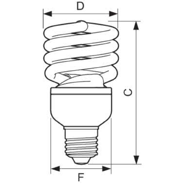 LAMPADA ECONOMY TWISTER 23W CDL E27 1PF/6 - PHILIPS - LAMPADE TORN23CDL product photo Photo 03 3XL