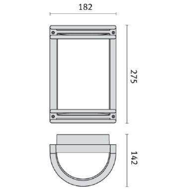 NIKKO+27 PLAF.100W E27 GRIGIO - PRISMA PERFORMANCE IN LIGHTING 2031 - PRISMA PERFORMANCE IN LIGHTING 2031 product photo Photo 03 3XL