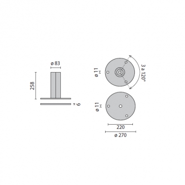 **STILO FLANGIA D.180 BIANC - PRISMA PERFORMANCE IN LIGHTING 8108 - PRISMA PERFORMANCE IN LIGHTING 8108 product photo Photo 01 3XL