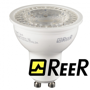 LAMPADA LED GU10 6W 230V FIN.BIANCA 3000K 60° - REER 5455718 product photo Photo 02 3XL