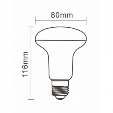 LAMPADA LED R80 230V E27 10WATT 4000K 110? - REER 5455827 product photo Photo 01 3XL
