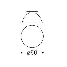OTTICA ACCESSORIO FARETTO # IOS REFLECTOR D80 F.S.S. FOR LED - REGGIANI 0.35050.0000 product photo