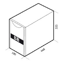 BATTERY BOX COMPLETO X SEP2200-3000 - RIELLO JSEP072PM1 - RIELLO JSEP072PM1 product photo