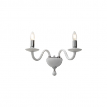 APPLIQUE 2 LUCI IN VETRO BIANCO - ROSSINI ILLUMINAZIONE CRI003B product photo