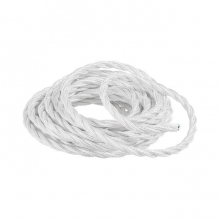 CAVO TRECCIA BIANCO MATASSA 10 MT. - ROSSINI ILLUMINAZIONE C.5-375-10-B product photo
