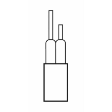 CAVO TONDO MULTIPOLARE 2X0,75 100MT - ROSSINI ILLUMINAZIONE C.82-100 product photo