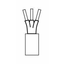 CAVO TONDO MULTIPOLARE 3X0,75 100MT - ROSSINI ILLUMINAZIONE C.83-100 product photo