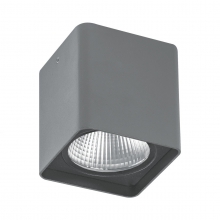 FARETTO DA PLAFONE QUADR 20W LED 3K  KUB003GR - ROSSINI ILLUMINAZIONE KUB003GR product photo
