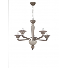 LAMPADARIO MURANO FUME' 5 LUCI - ROSSINI ILLUMINAZIONE MAC001FU product photo