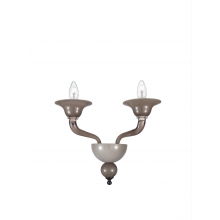 APPLIQUE MURANO FUME' 2 LUCI - ROSSINI ILLUMINAZIONE MAC002FU product photo