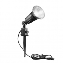 FARETTO CON PICCA 230V ATTACCO E27 IP44 20W NERO - ROSSINI ILLUMINAZIONE T.5570-1 product photo