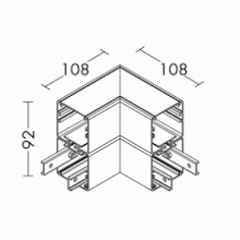 GIUNTO ANGOLARE CIECO - ROSSINI ILLUMINAZIONE YEN117GR product photo